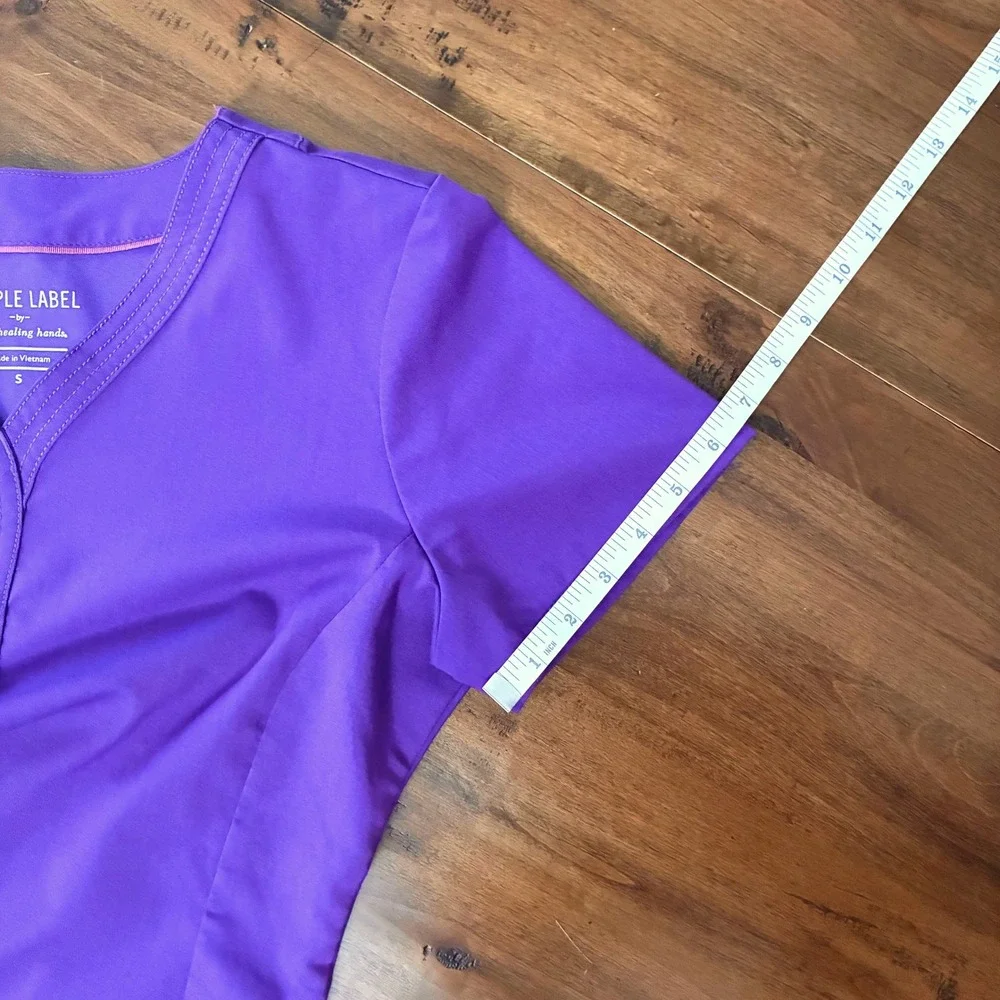 Women's S Healing Hands Purple Label Jane & Taylor Scrub Set in Eggplant Purple